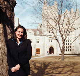 Law student Maggie Gold, who will graduate in May, chose UConn over the University of Virginia and Boston University.