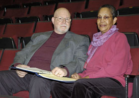 Carlton Molette, professor of dramatic arts, and his wife Barbara.