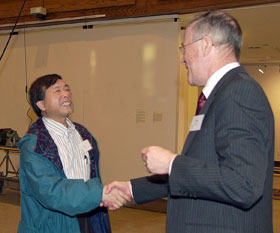 Jerry Yang and Peter Nicholls