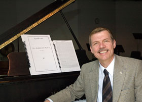 The new chair of the music department, Kenneth Fuchs.
