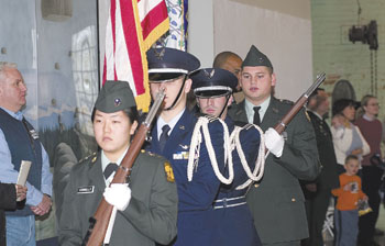 A Veterans Day ceremony was held Nov. 11 at Hawley Armory.