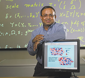 Dipak Dey, professor and head of the statistics department, has been honored for his research by the University Alumni Association.