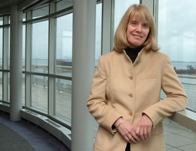 Ann Bucklin, the new head of the marine sciences department at the Avery Point Campus.