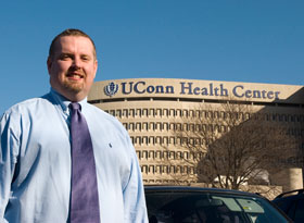 Thomas Elliott, the Health Center's director of buildings and grounds, has received an award for his hard work and positive attitude.