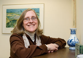 Linda Frisman, research professor of psychology, at her office in Hartford.