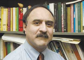Fakhreddin Azimi, associate professor of history, conducts research on the modern history of Iran.