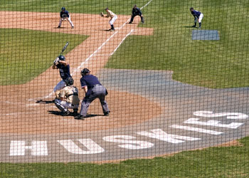 A baseball game against Notre Dame at J.O. Christian Field on April 30. The game ended in a tie, but the men's baseball team won its most victories ever in a single season, and placed second in the Big East. Head coach Jim Penders won the title Big East Coach of the Year.