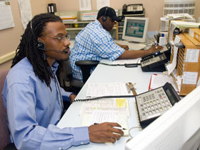 Husky Hero Michael Henderson is a Health Center telephone operator.