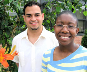 Jose Avila and Breyonne Golding are the first recipients of the Bastow-Binnie Awards in urban studies. 