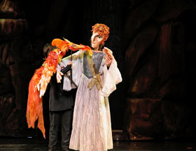 The Firebird and the Prince in a production of Stravinsky's The Firebird, directed by UConn's Bart Roccoberton in Taiwan.