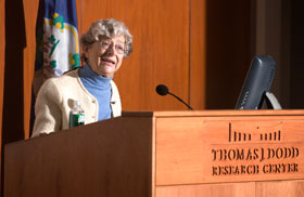 Cynthia Cohen of the Kennedy Institute of Ethics at Georgetown University speaks about the ethics of stem cell research. Her talk was part of a lecture series on human rights and the life sciences.