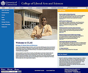 The College of Liberal Arts and Sciences has already adopted the University’s standard website design.