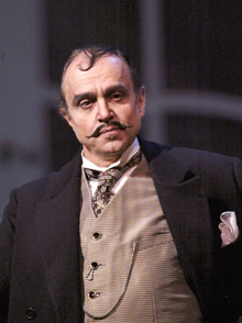 Anthony Laciura as Njegus in Lehar’s The Merry Widow. Laciura gave a master class to UConn students who recently visited the Met.