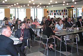 High school seniors and teachings attend the first Connecticut Youth Financial Institute.