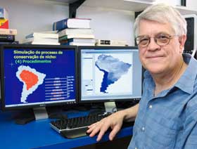 Biology professor Robert Colwell uses computer modeling to map bird species in South America.