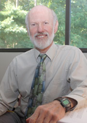 Psychologist Norman Andrekus in his office at the UConn Health Center.