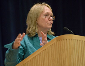 Kay Warren, professor of international studies and anthropology at Brown University, delivers the Mead Lecture in the Student Union Theatre Nov. 8.