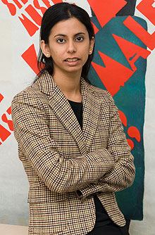 Serena Parekh, assistant professor of philosophy, in her office.