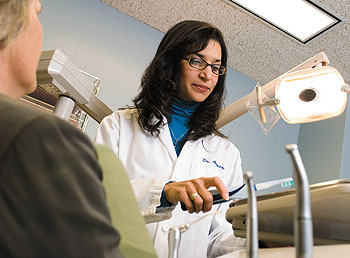 Dr. Sarita Arteaga, an assistant clinical professor of oral rehabilitation, biomaterials, and skeletal development, is president of the Hispanic Dental Association.