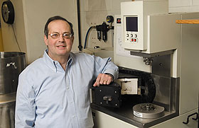 Robert Weiss, professor of chemical, materials, and biomolecular engineering, at his lab.