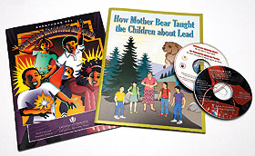 Materials produced by UConn’s lead poisoning prevention program.