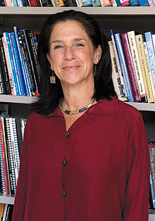 Linda Gerstle, executive director of ATLAS Learning Communities, a school reform organization, in her office in Gentry Building.