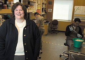 Victoria Robinson, assistant professor of molecular and cell biology.