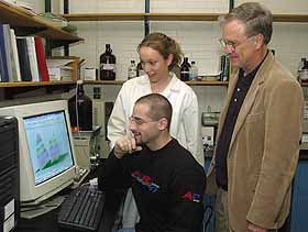 Image: Richard Clark with graduate students