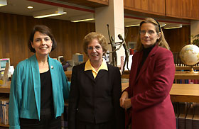 Image: Dr. Nancy Andrews, Susan Reisine, and Sandra Weller