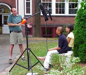 Image: Frank Barton directs video production